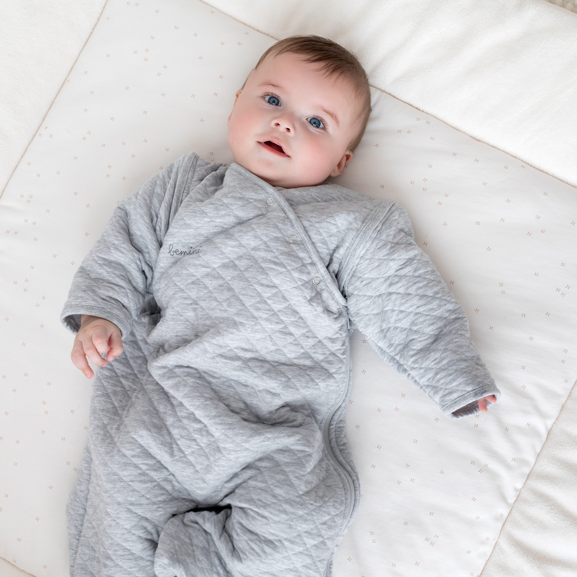 MAGIC BAG Pady quilted jersey 4-12m QUILT Mix grey TOG 1.5[BAGS]