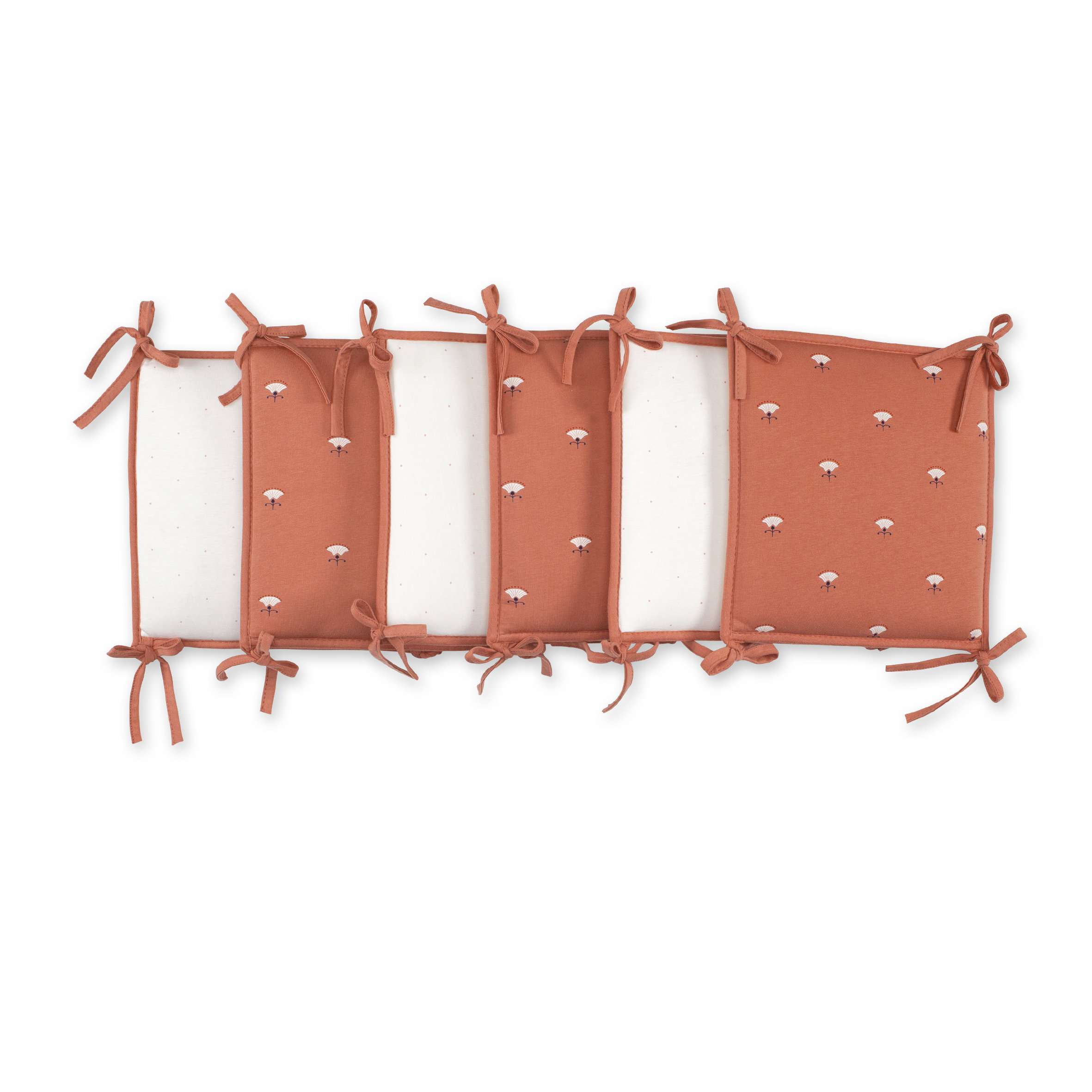 Bed & playpen bumper Pady jersey + jersey 6x30cmx30cm ODETE Art deco print