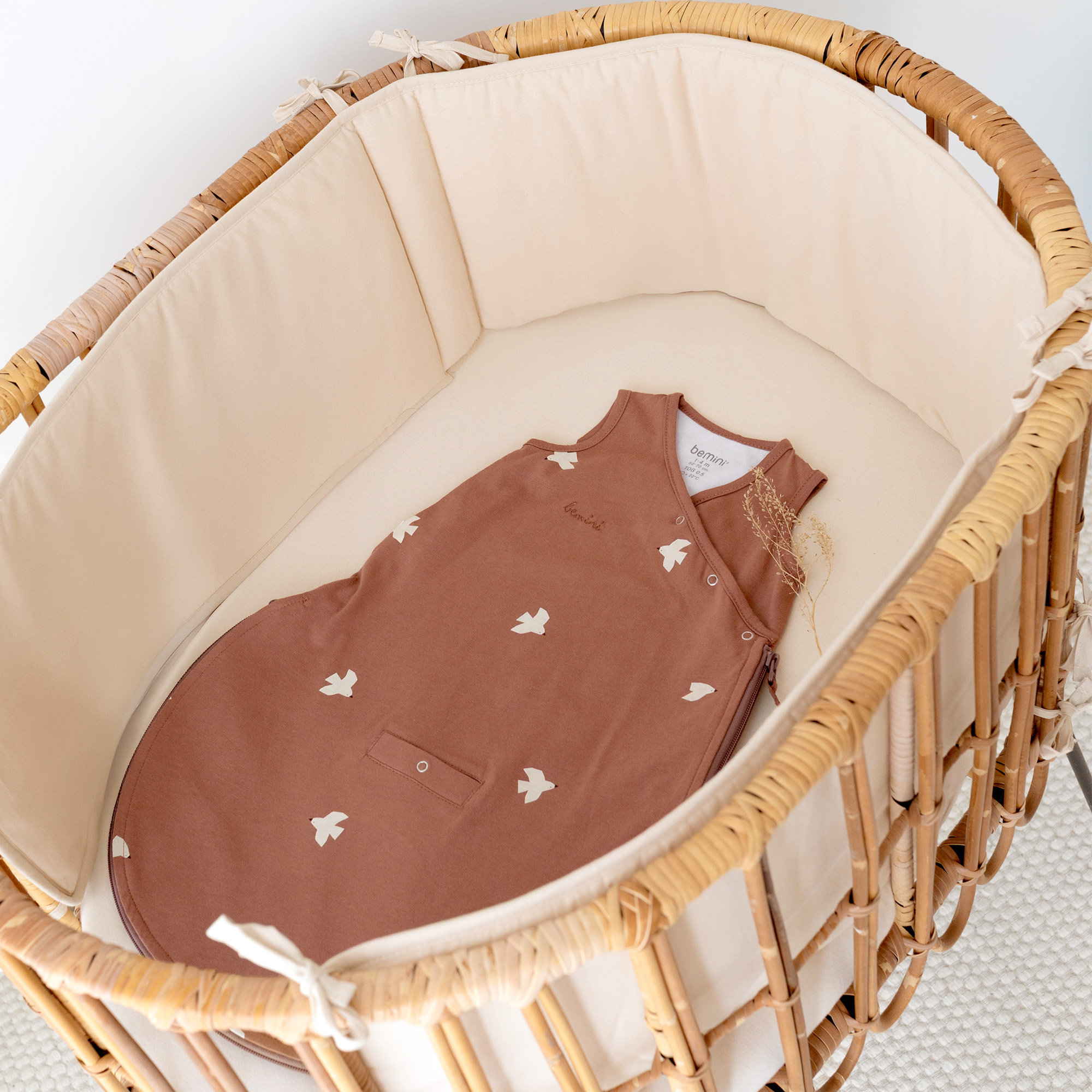 Protector de cuna & parque Algodón puro 30x180cm BEMINI Popcorn[BEDDING]