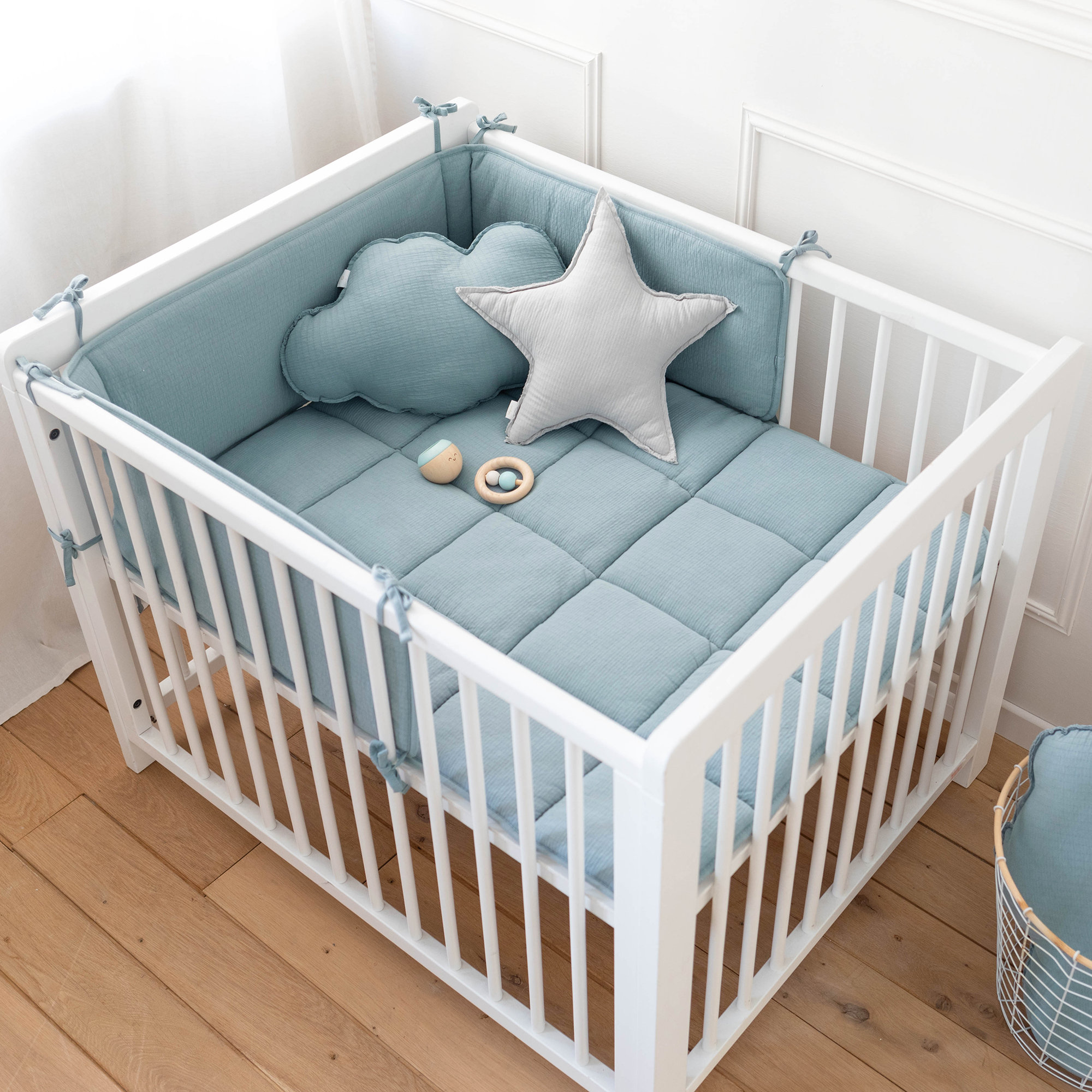 Bed & playpen bumper Pady tetra jersey 30x180cm CADUM Wonder[AWARENESS]