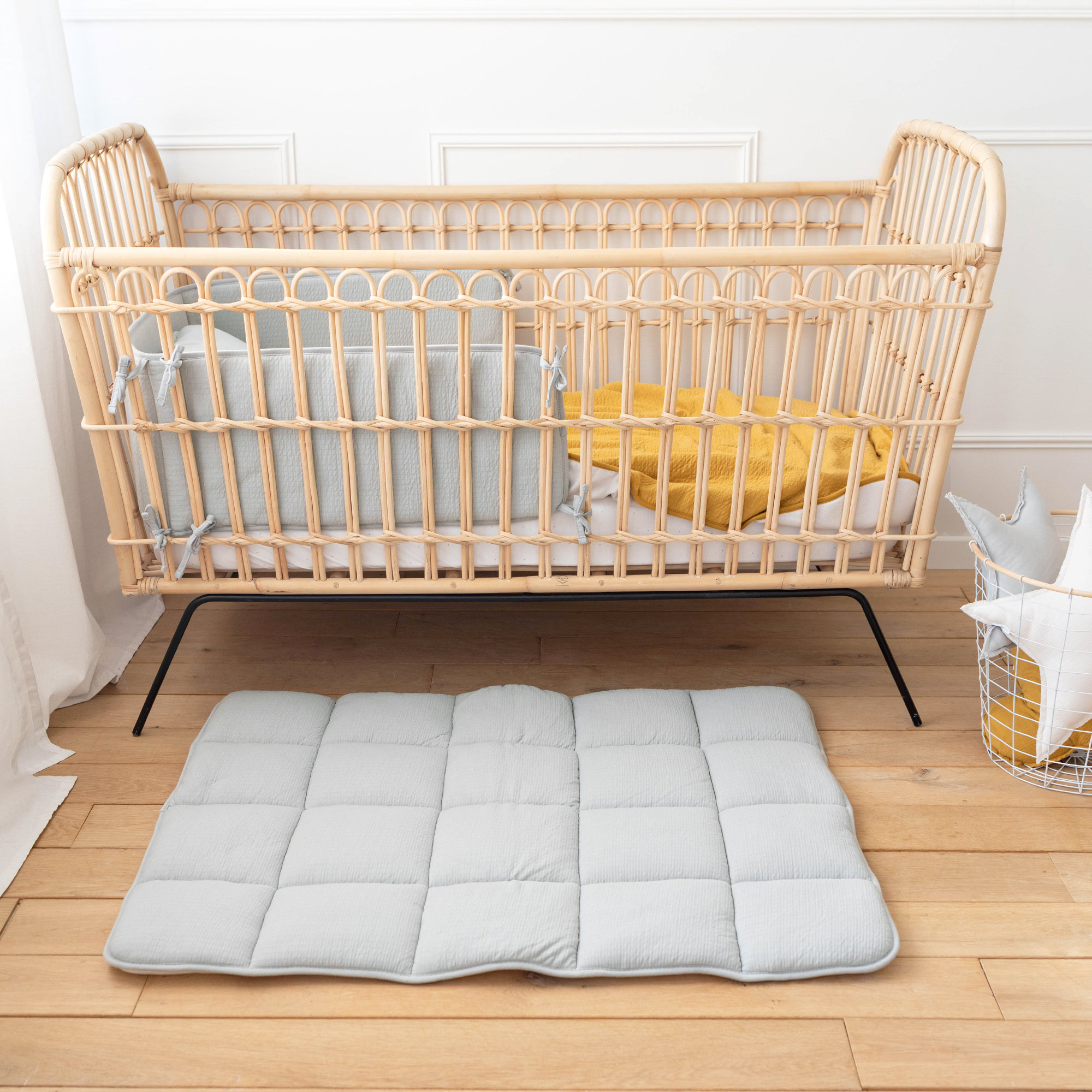 Bed & playpen bumper Soft textured jersey 30x180cm CADUM GrizouOutlet