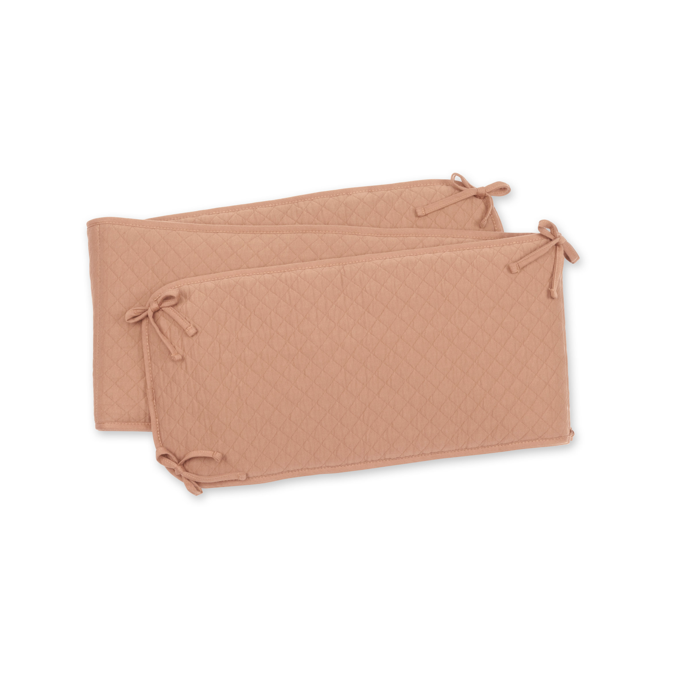 Bett & laufgitter nestchen Gesteppter Jersey 30x180cm QUILT Beige
