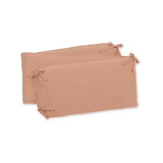 Protector de cuna & parque Jersey acolchado 30x180cm QUILT Beige