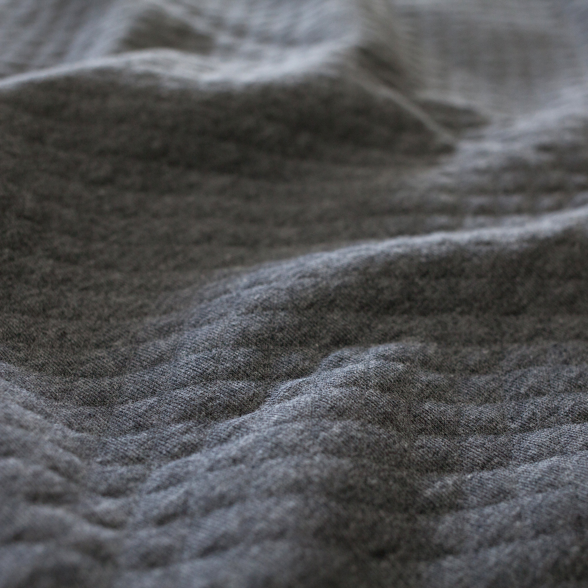 Blanket Quilted jersey 75x100cm BEMINI Charcoal grey marled tog 1.5