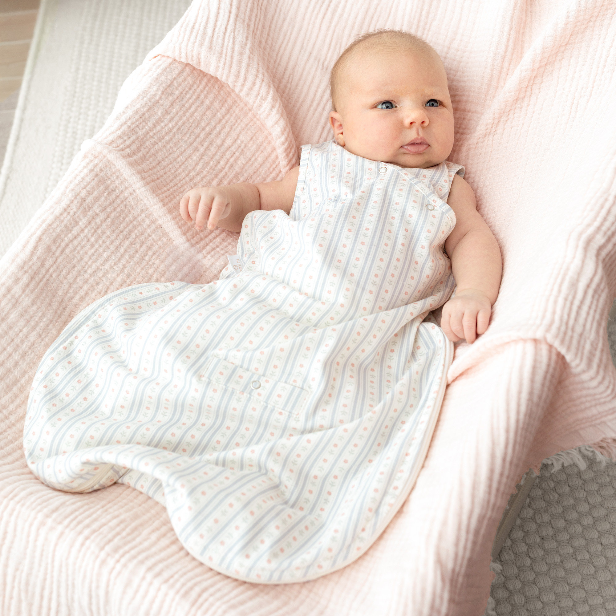 Blanket Swaddle comfort 80x100cm CUDLY Blush TOG 1[BEDDING]