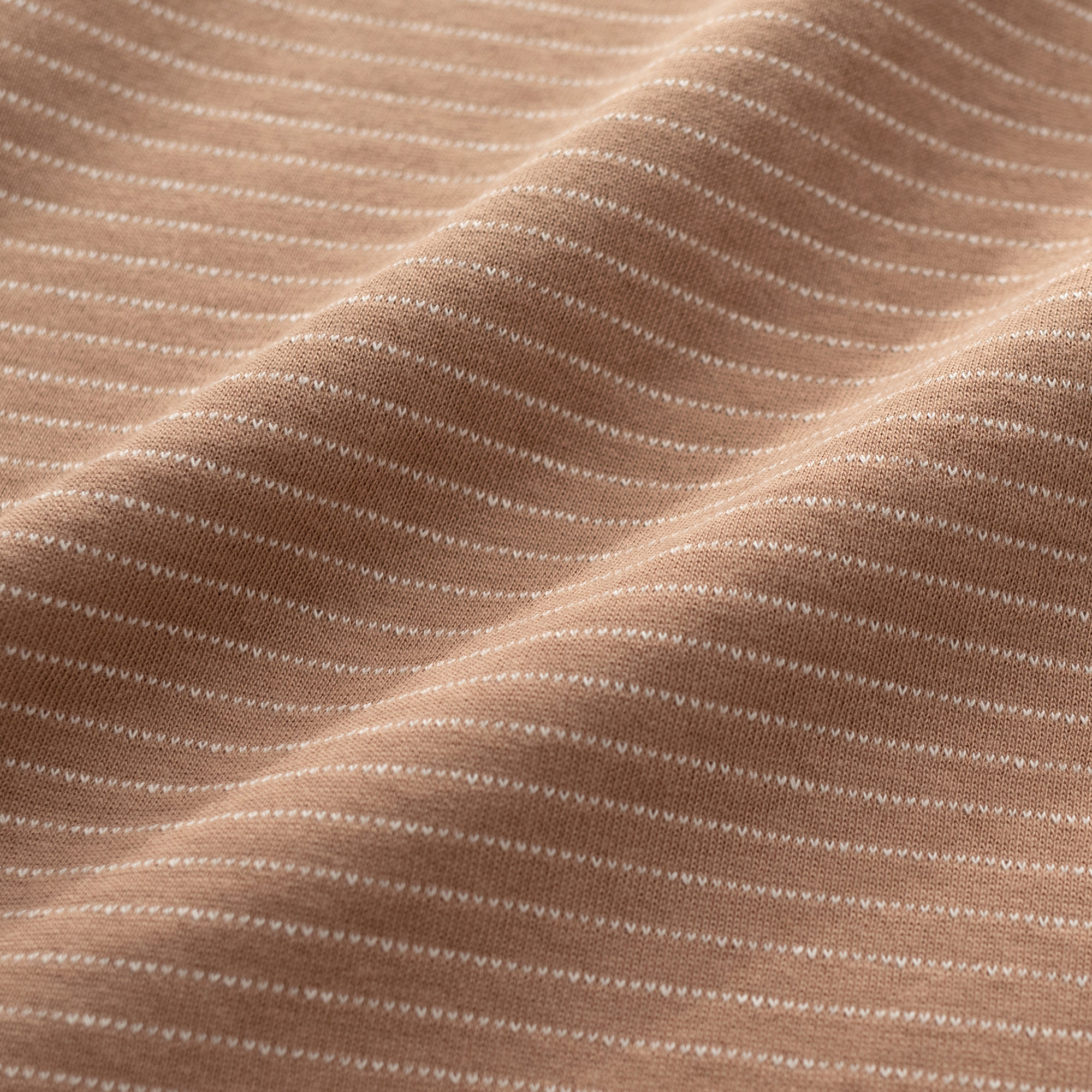 Blanket 100% katoen 75x100cm DUNES Stripe natural ecru tog 1