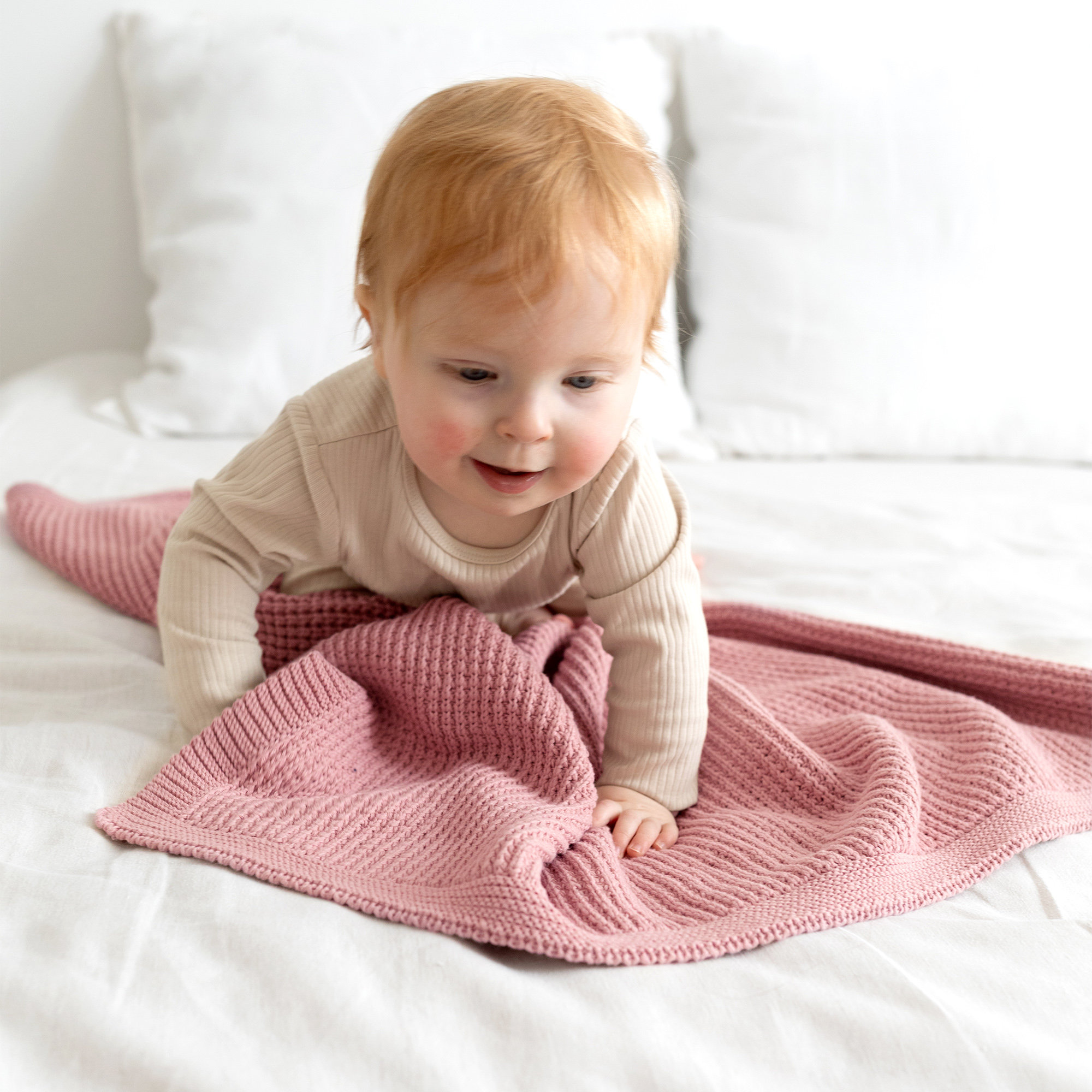 Manta Knitty 80x100cm KNITT Vintage TOG 1.5[BEDDING]