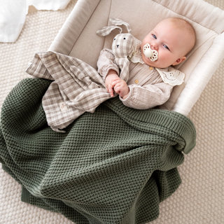 Blanket Tender knit 80x100cm KNITT Kaki TOG 1.5