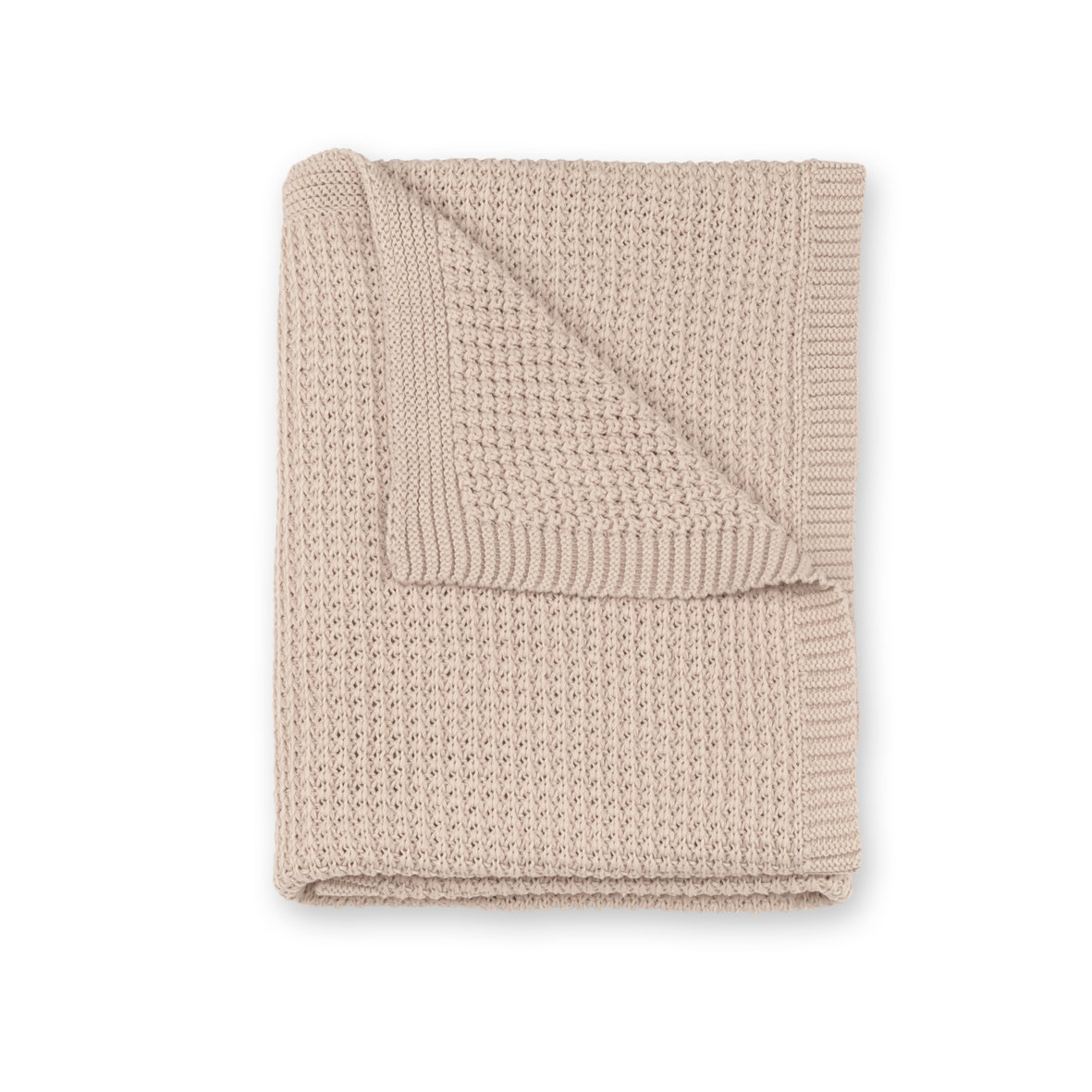 Kuscheldecke Knitty 80x100cm KNITT Sesame TOG 1.5