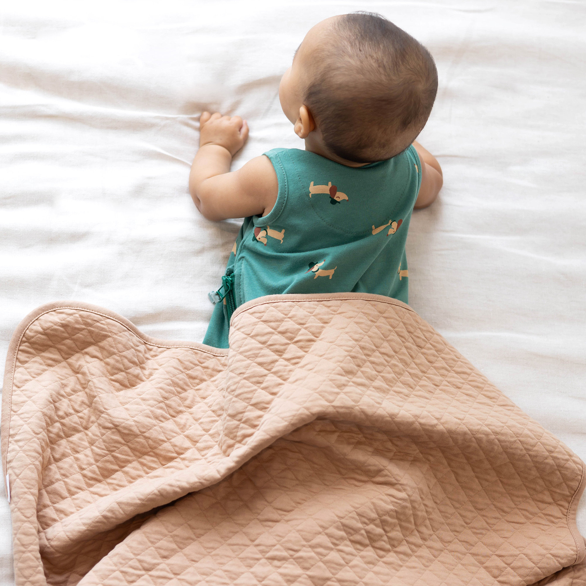 Blanket Snug cotton 75x100cm QUILT Beige TOG 1.5Outlet