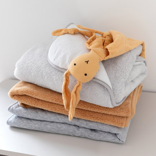 Couverture Pady jersey + softy 75x100cm BEMINI Dots plum TOG 3