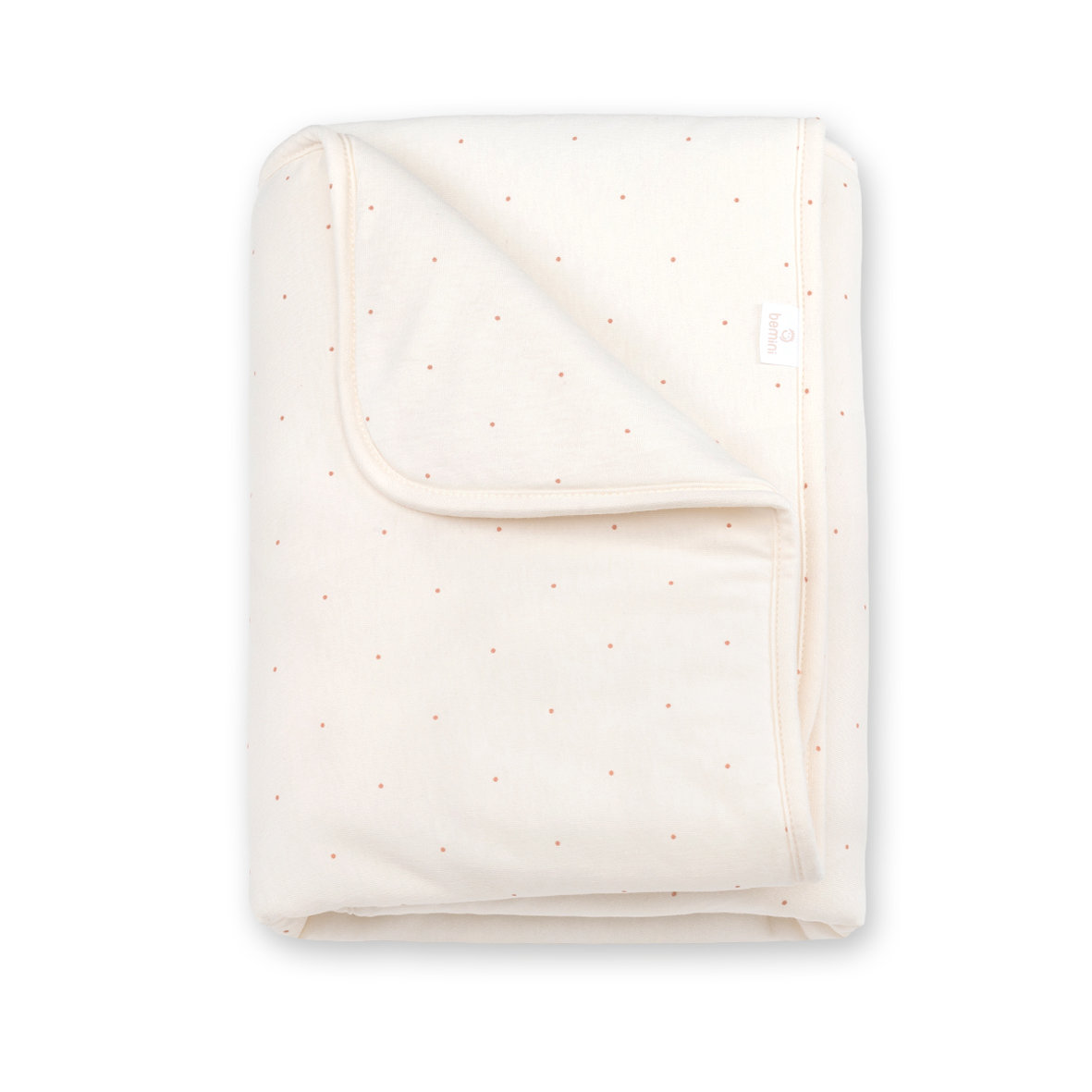Couverture Pady jersey + jersey 75x100cm CHOUX Small dot print ecru TOG 3