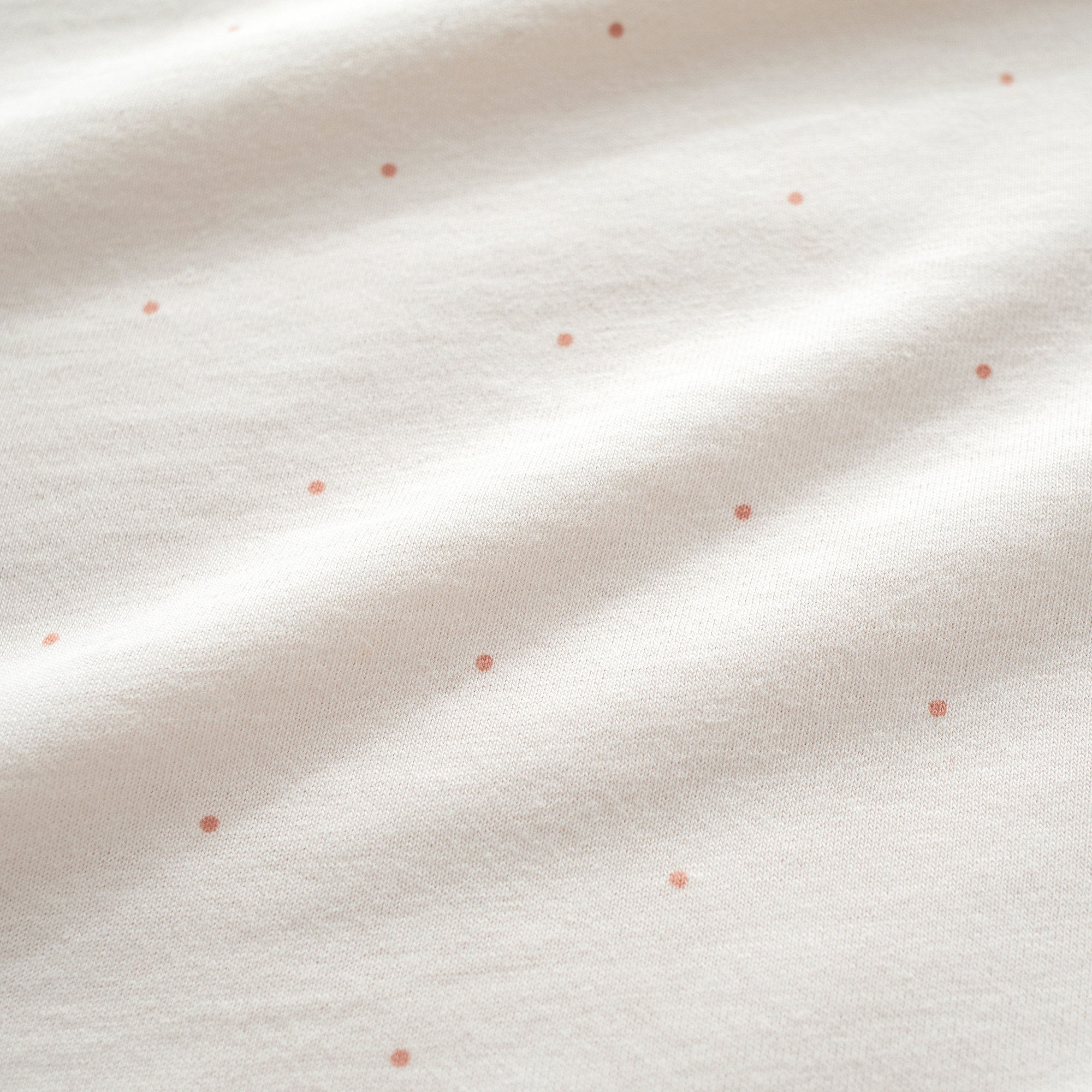 Blanket Pady jersey 75x100cm CHOUX Small dot print ecru tog 3
