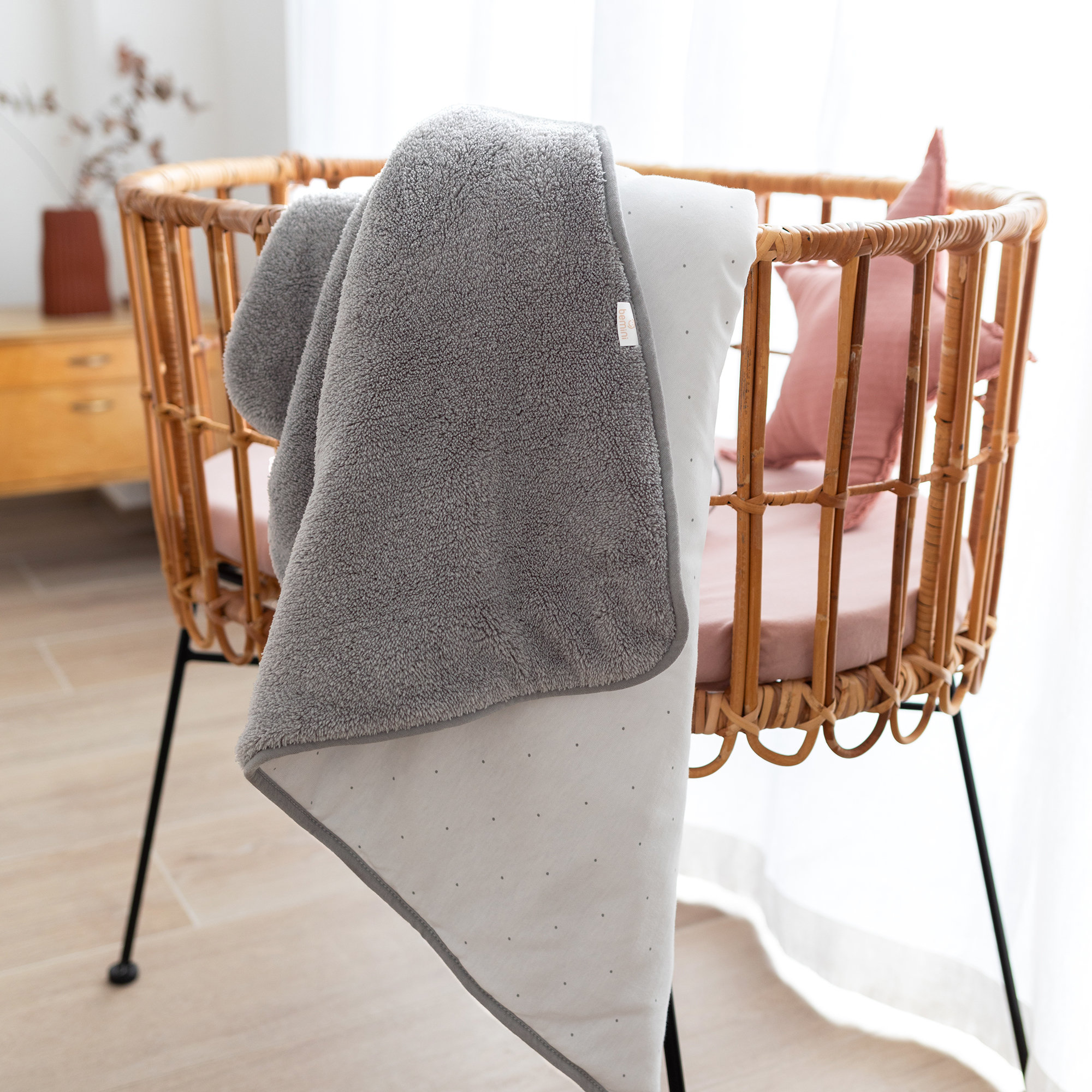 Blanket Pady jersey + softy 75x100cm CHOUX Stars grizou TOG 3[BEDDING]