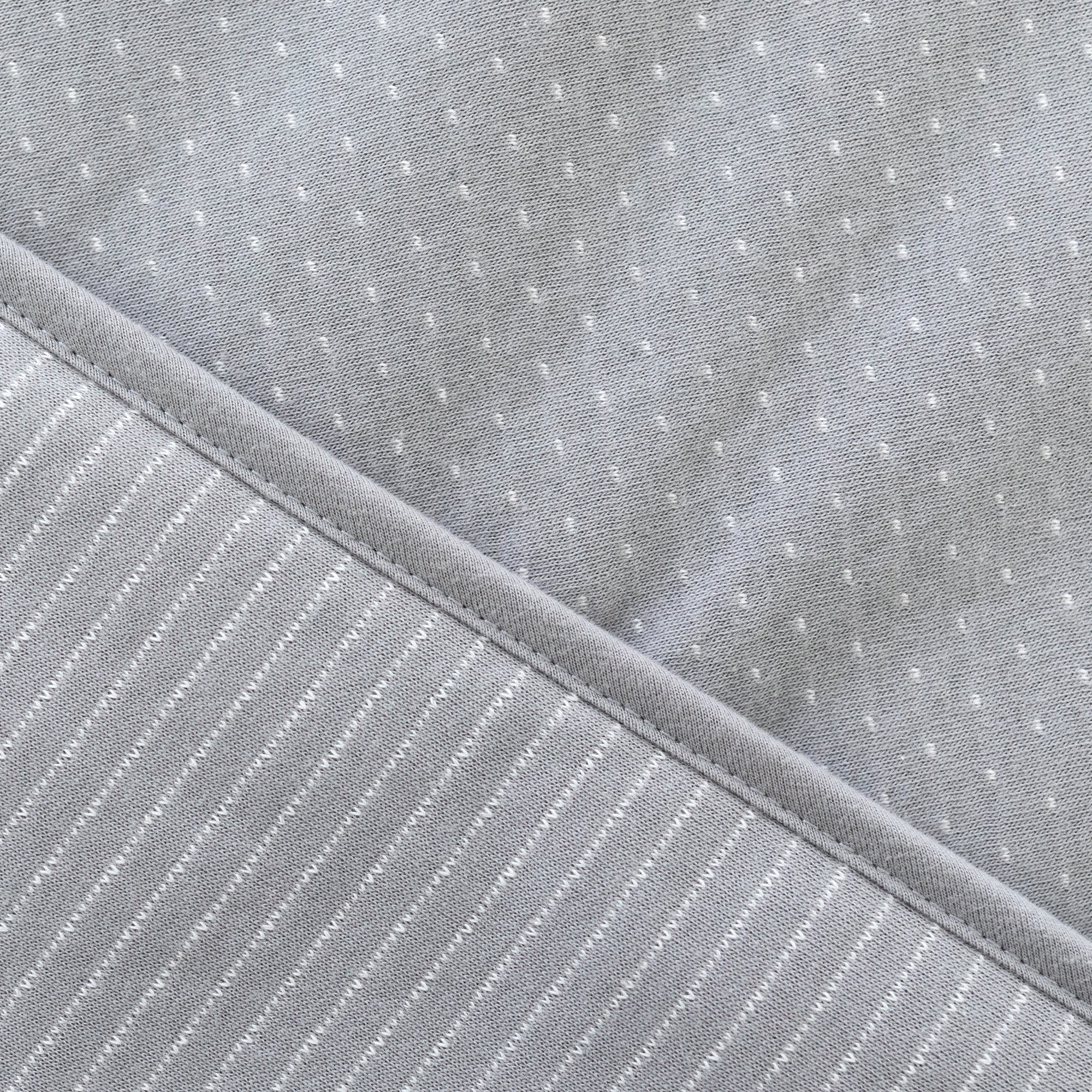 Kuscheldecke Pady twin jersey + twin jersey 75x100cm DUNES Stripe shadow tog 3