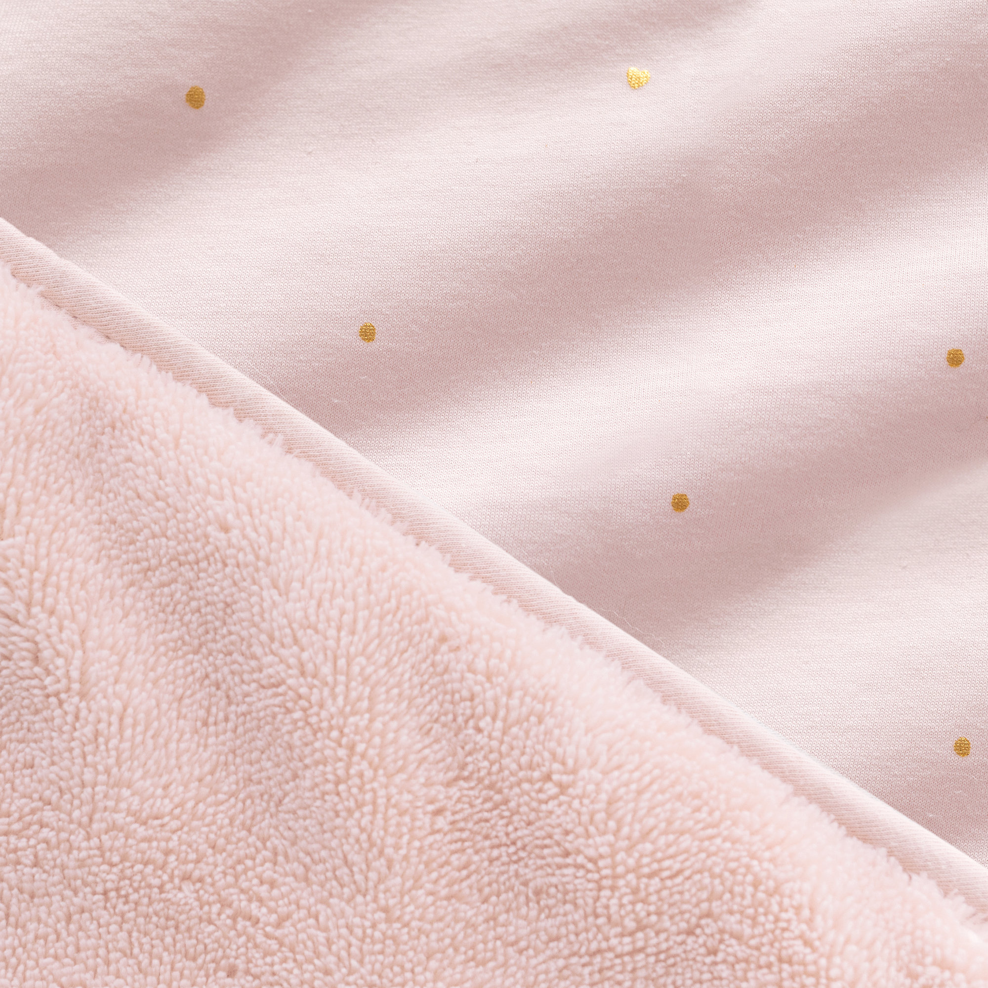 Blanket Pady jersey + softy 75x100cm PRETY Gold dots print tog 3