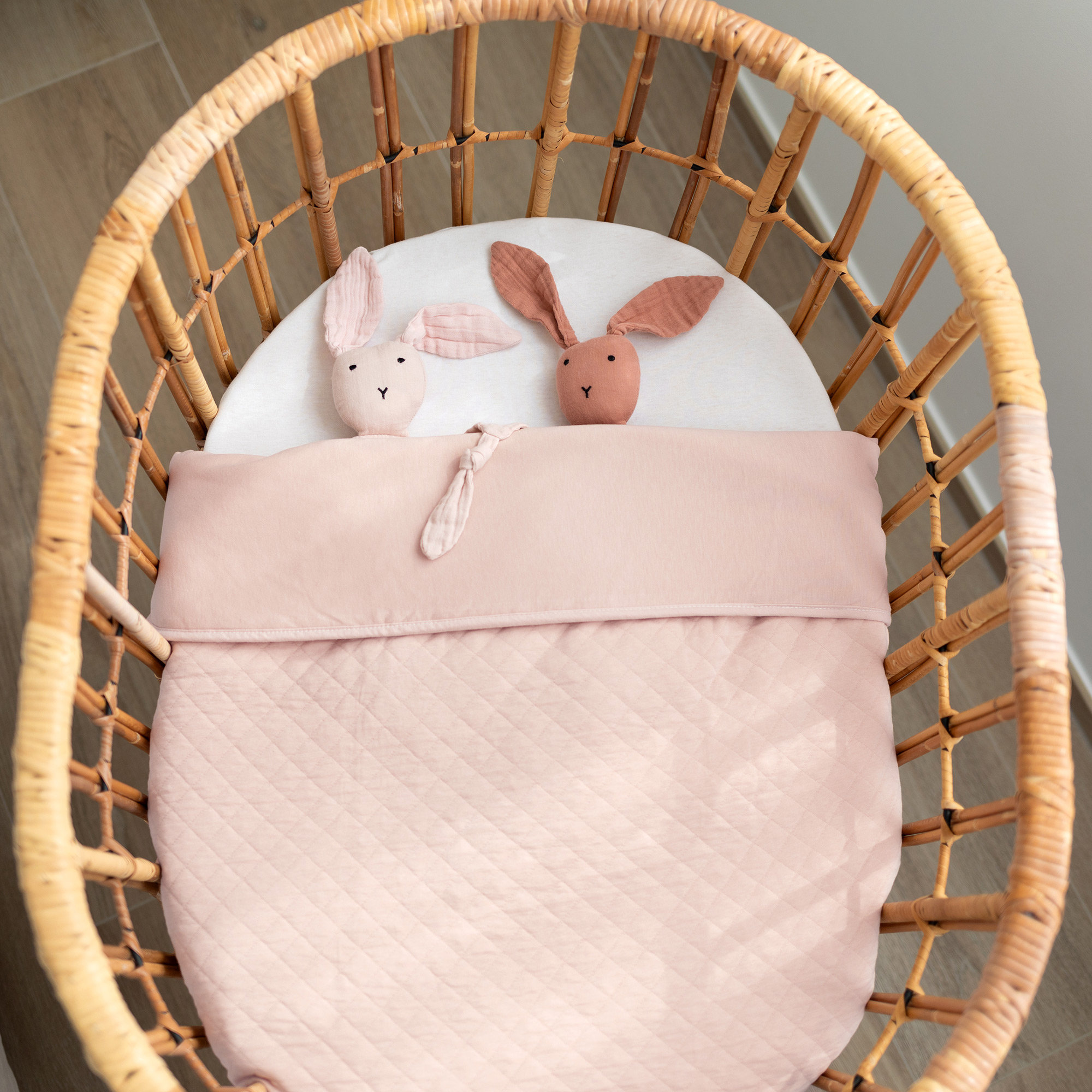 Blanket Pady quilted + jersey 75x100cm QUILT Blush tog 3[WANDER]