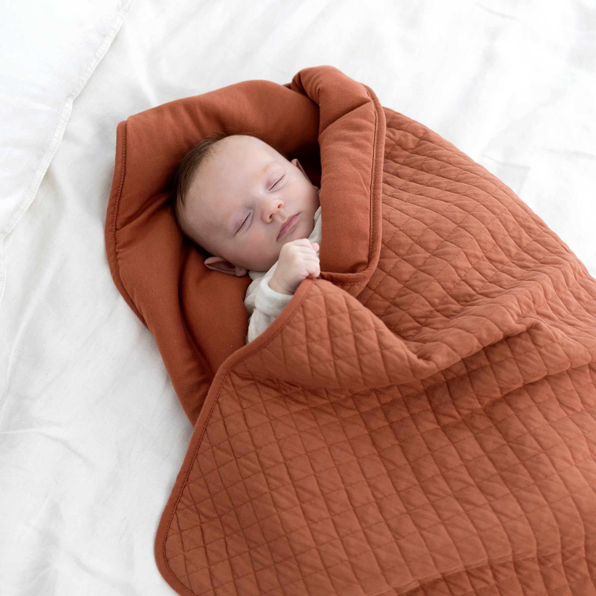 Kuscheldecke Pady quilted + jersey 75x100cm QUILT Brick TOG 3[BEDDING]