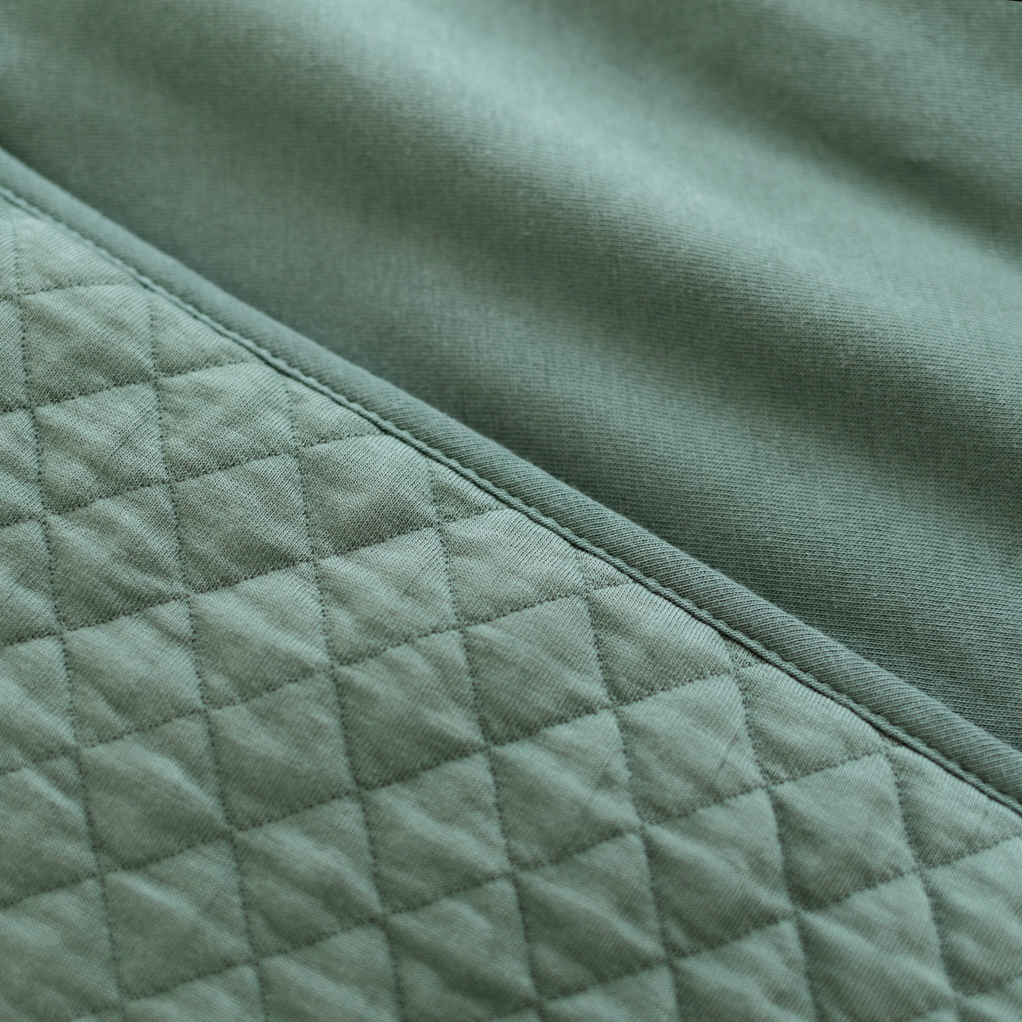 Manta Pady quilted + jersey 75x100cm QUILT Green tog 3