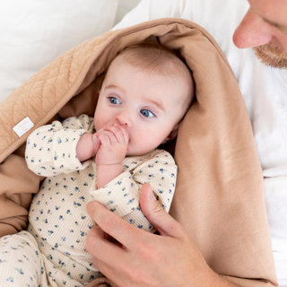 Manta Pady quilted + jersey 75x100cm QUILT Beige TOG 3