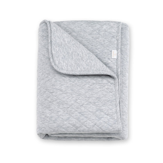 Deken Pady quilted + jersey 75x100cm QUILT Mix grey TOG 3