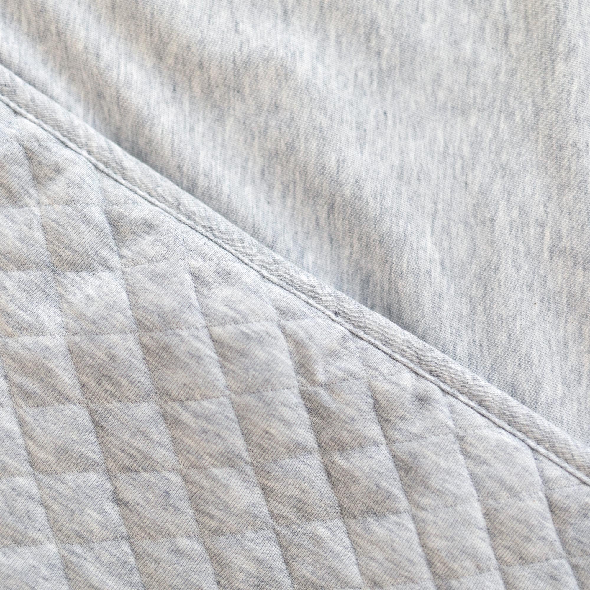 Deken Pady quilted + jersey 75x100cm QUILT Mix grey tog 3