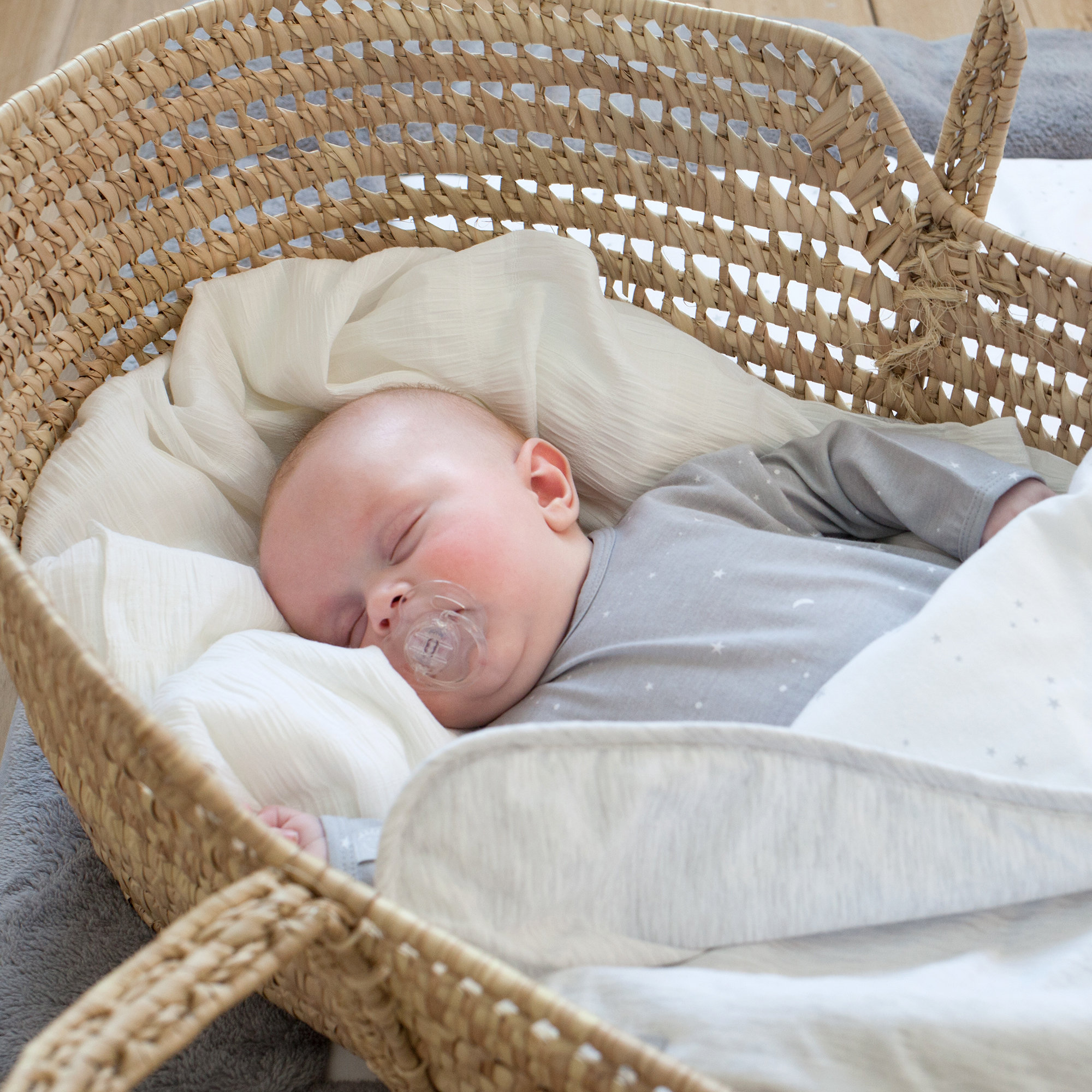 Blanket Pady jersey + jersey 75x100cm STARY Stars plum TOG 3[BEDDING]