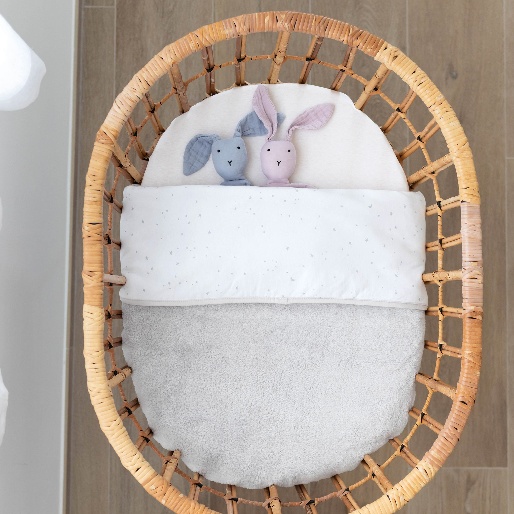 Kuscheldecke Pady jersey + softy 75x100cm STARY Sterne plum TOG 3Outlet