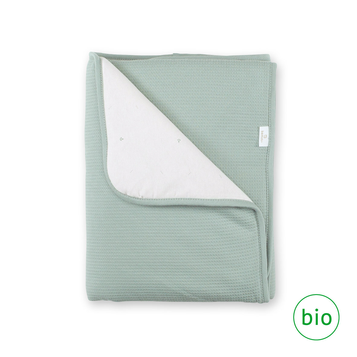 Blanket Pady waffle + jersey organic 75x100cm WAFLE Lunar tog 3