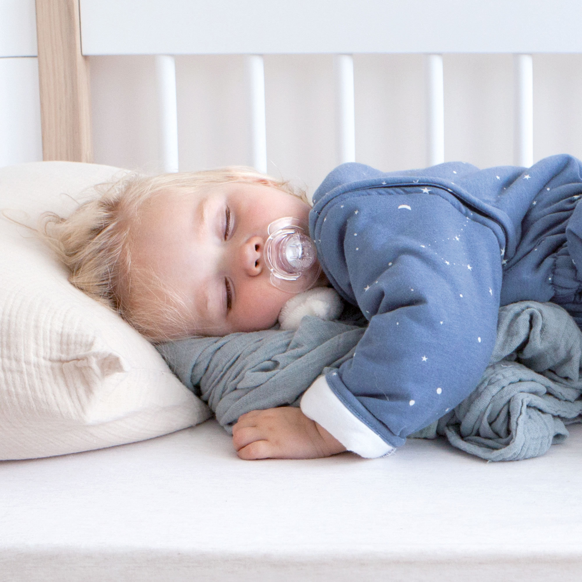 Matratzenschoner für kinderbett 100% Baumwolle + Polyurethanfolie 60x120cm MATPR White[BEDDING]