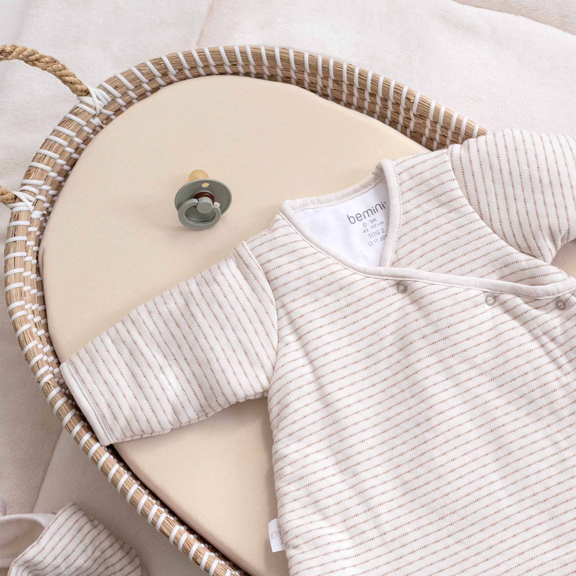 Spannbettlaken wiege Jersey 40x90cm  Cream[BEDDING]