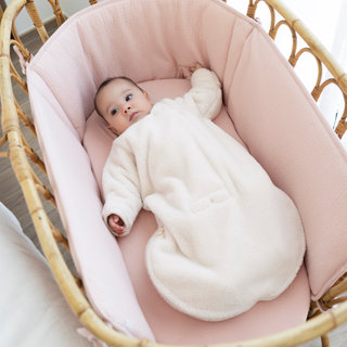 Hoeslaken wieg Jersey 40x90cm  Blush