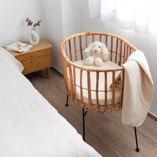 Drap housse berceau Jersey 50x90cm  Ecru