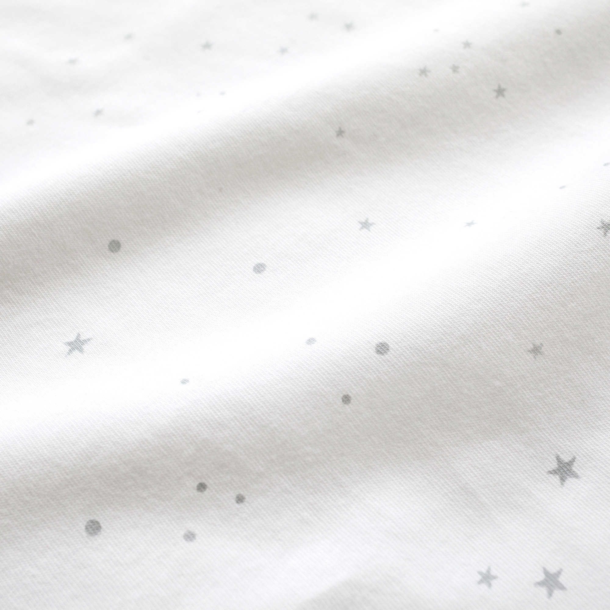 Drap housse berceau Jersey 40x90cm STARY Little stars print ecru[BEDDING]