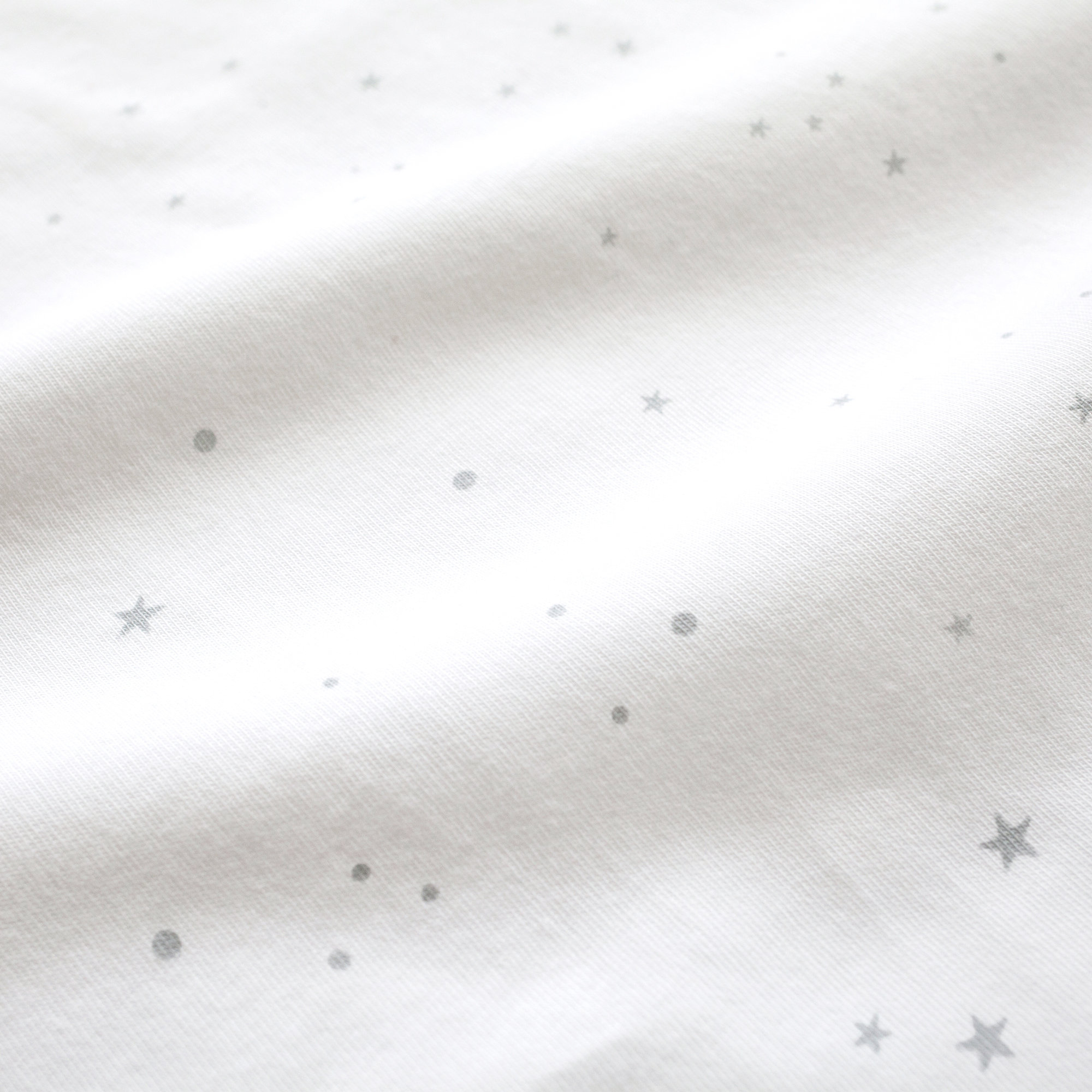 Sábana bajera cuna Jersey 40x90cm STARY Little stars print ecru