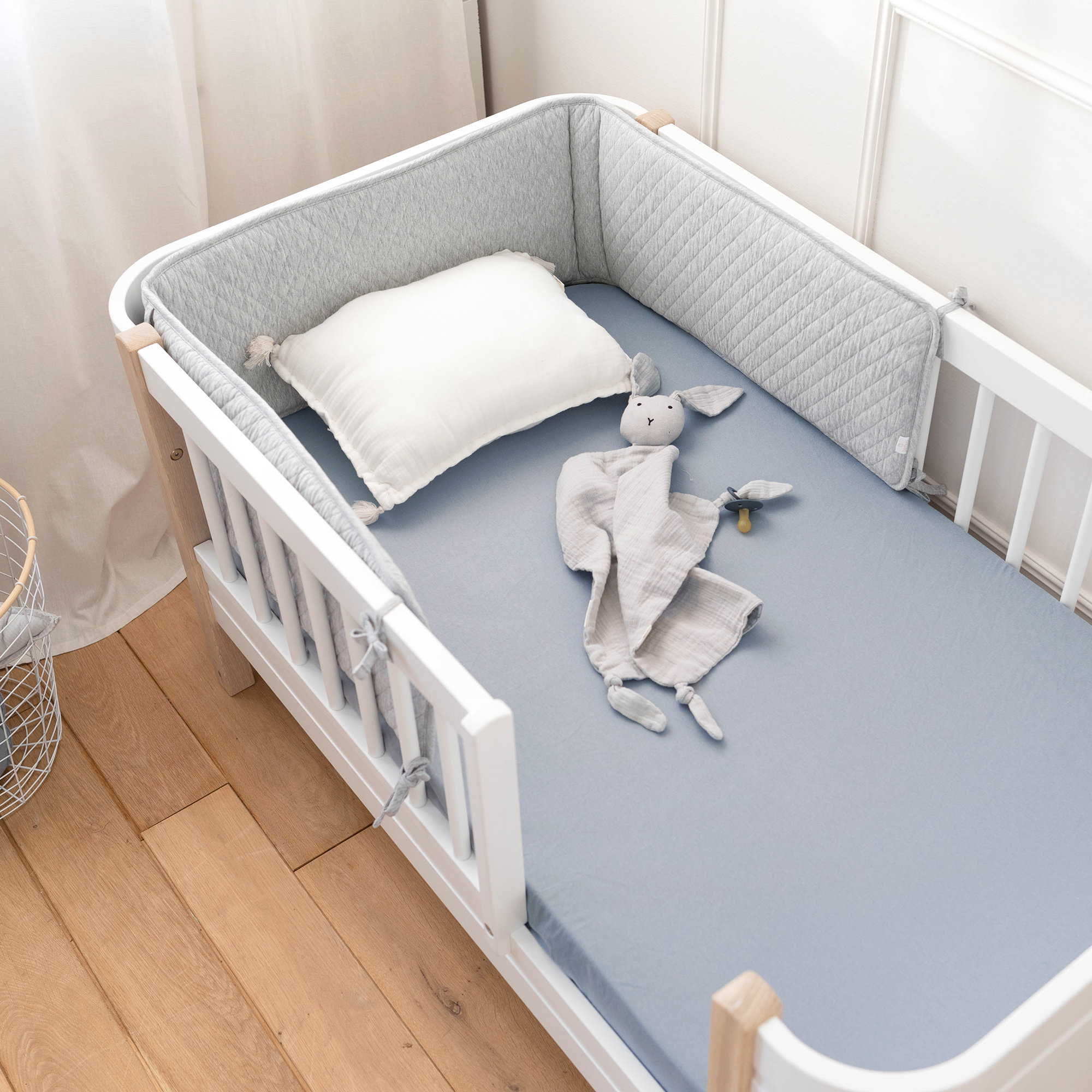 Hoeslaken bed Jersey 60x120cm  Stone