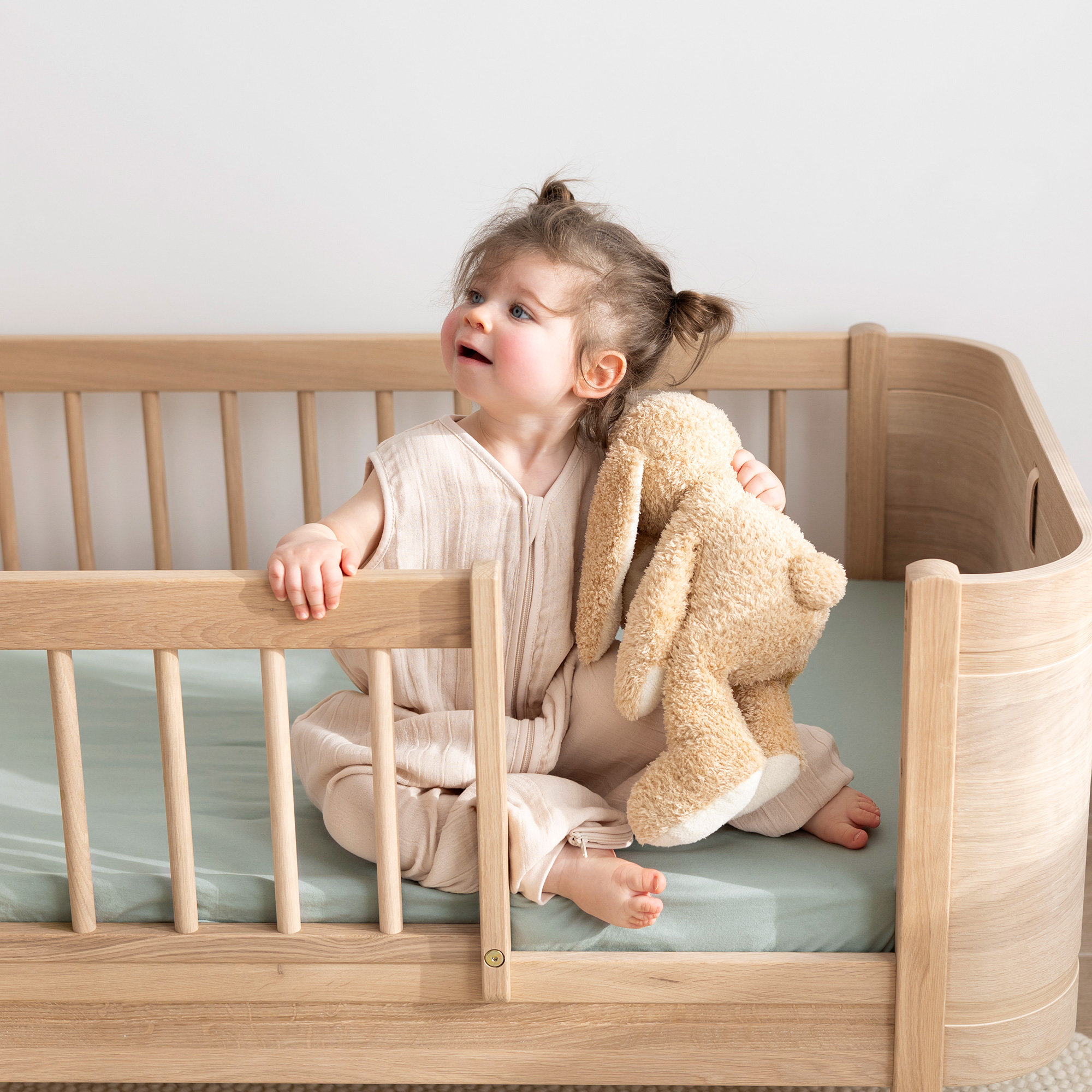 Sábana bajera cama Jersey suave 60x120cm  LunarOutlet