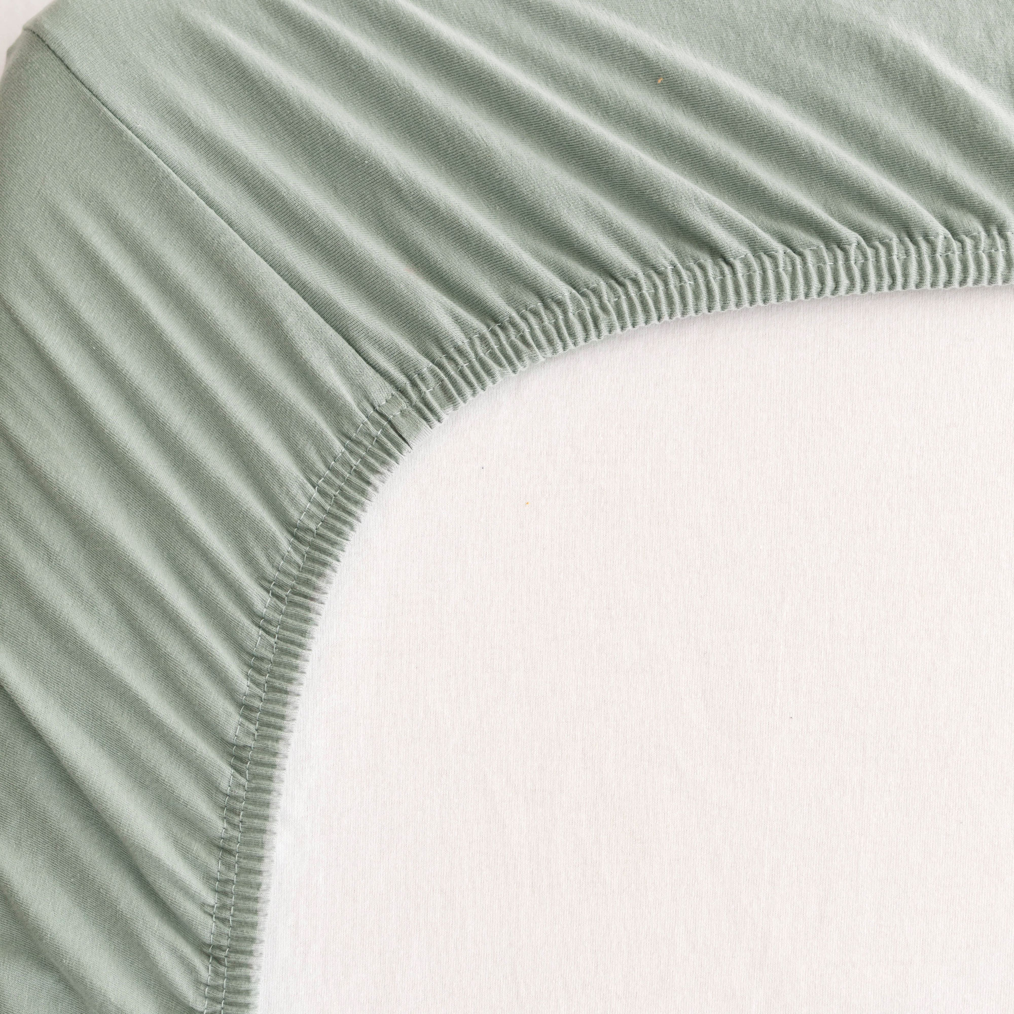 Hoeslaken bed Jersey 60x120cm  Groen celadon