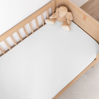 Spannbettlaken Weicher Jersey 60x120cm  White