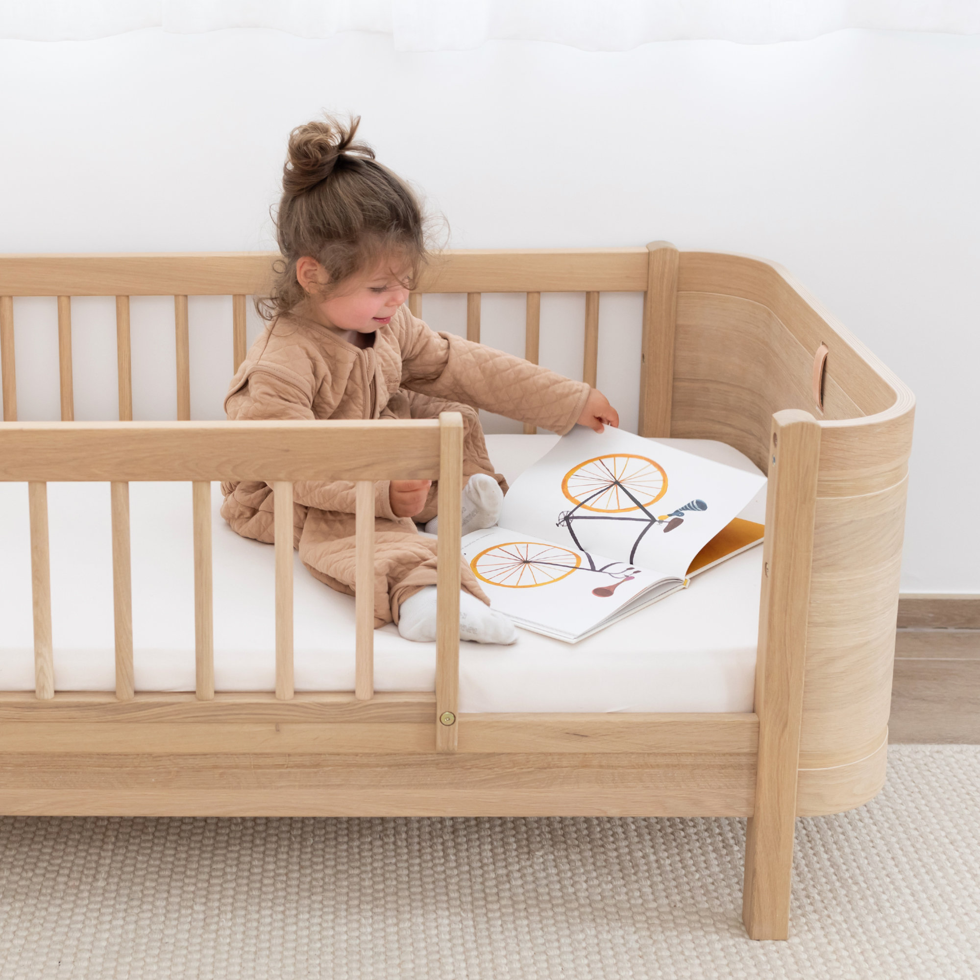 Sábana bajera cama Jersey 60x120cm  Ecru[BEDDING]