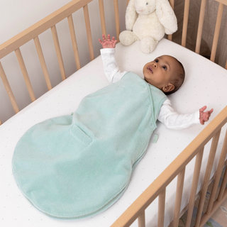 Drap housse lit Jersey doux 70x140cm CHOUX Dots white