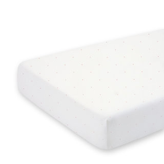 Sábana bajera cama Jersey suave 70x140cm CHOUX Dots ecru