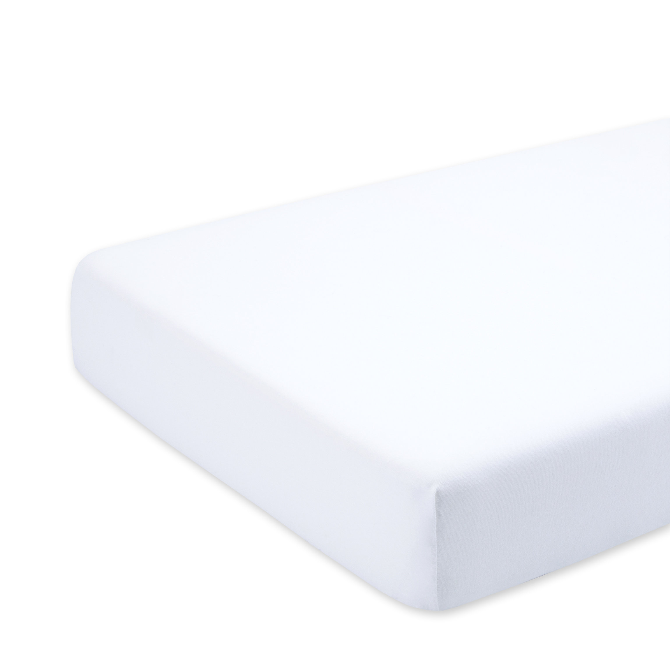 Sábana bajera cama Jersey 70x140cm  White