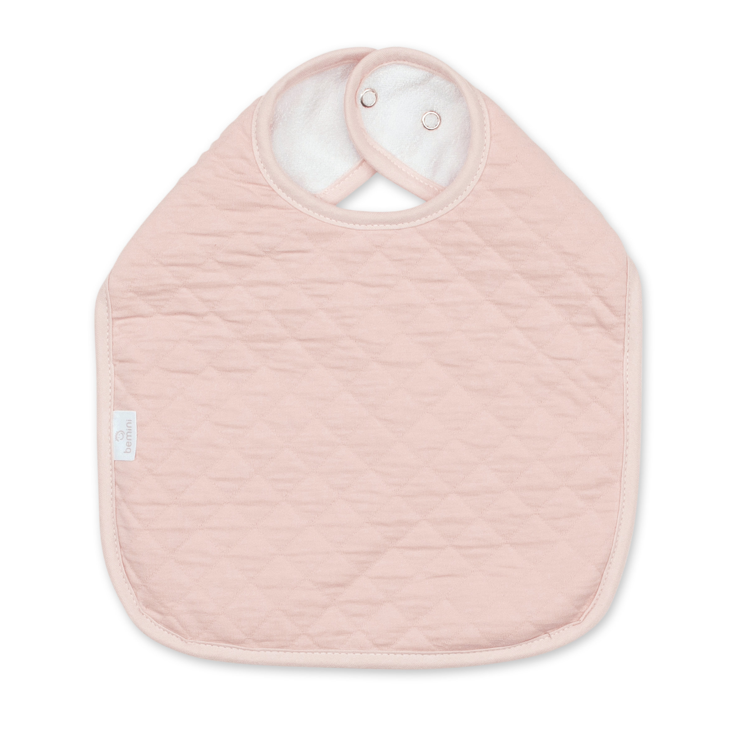 Bib waterproof Pady quilted jersey 37cm QUILT Blush