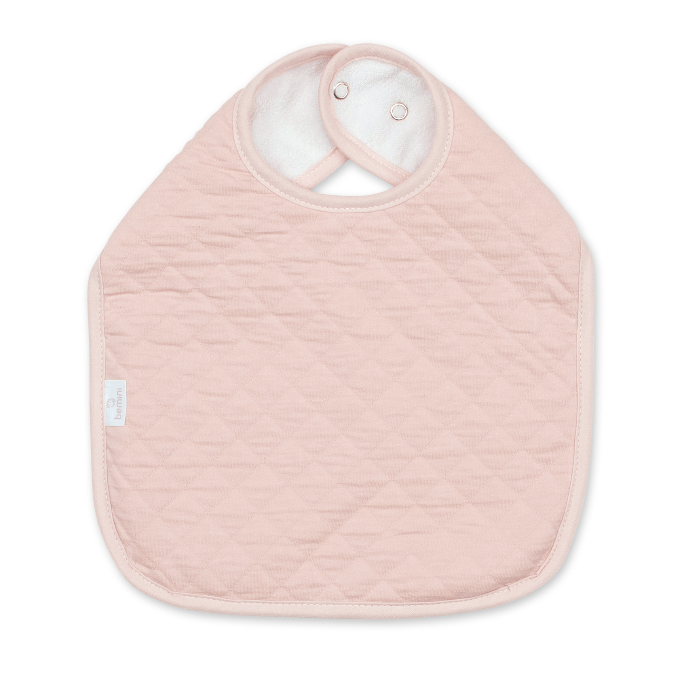 Lätzchen waterproof Pady quilted jersey 37cm QUILT Blush