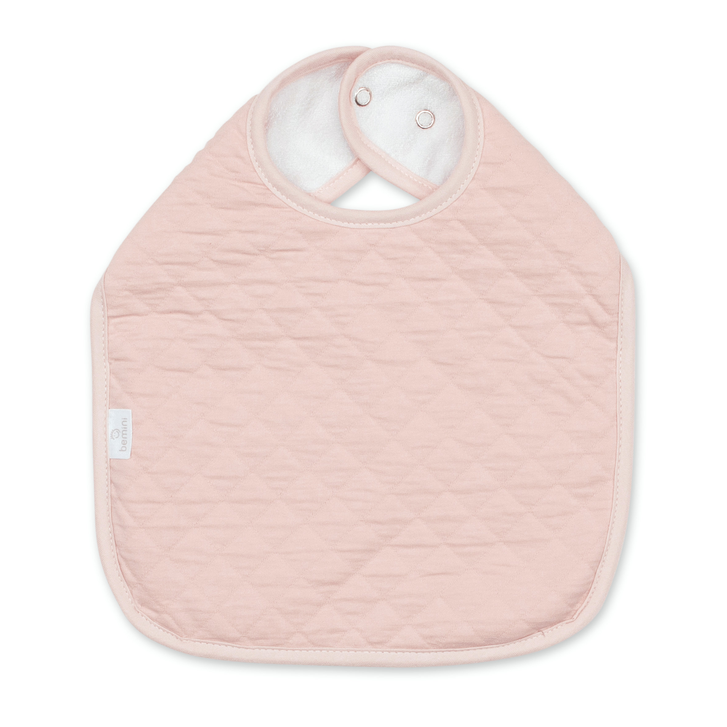 Lätzchen waterproof Pady quilted jersey 37cm QUILT Blush