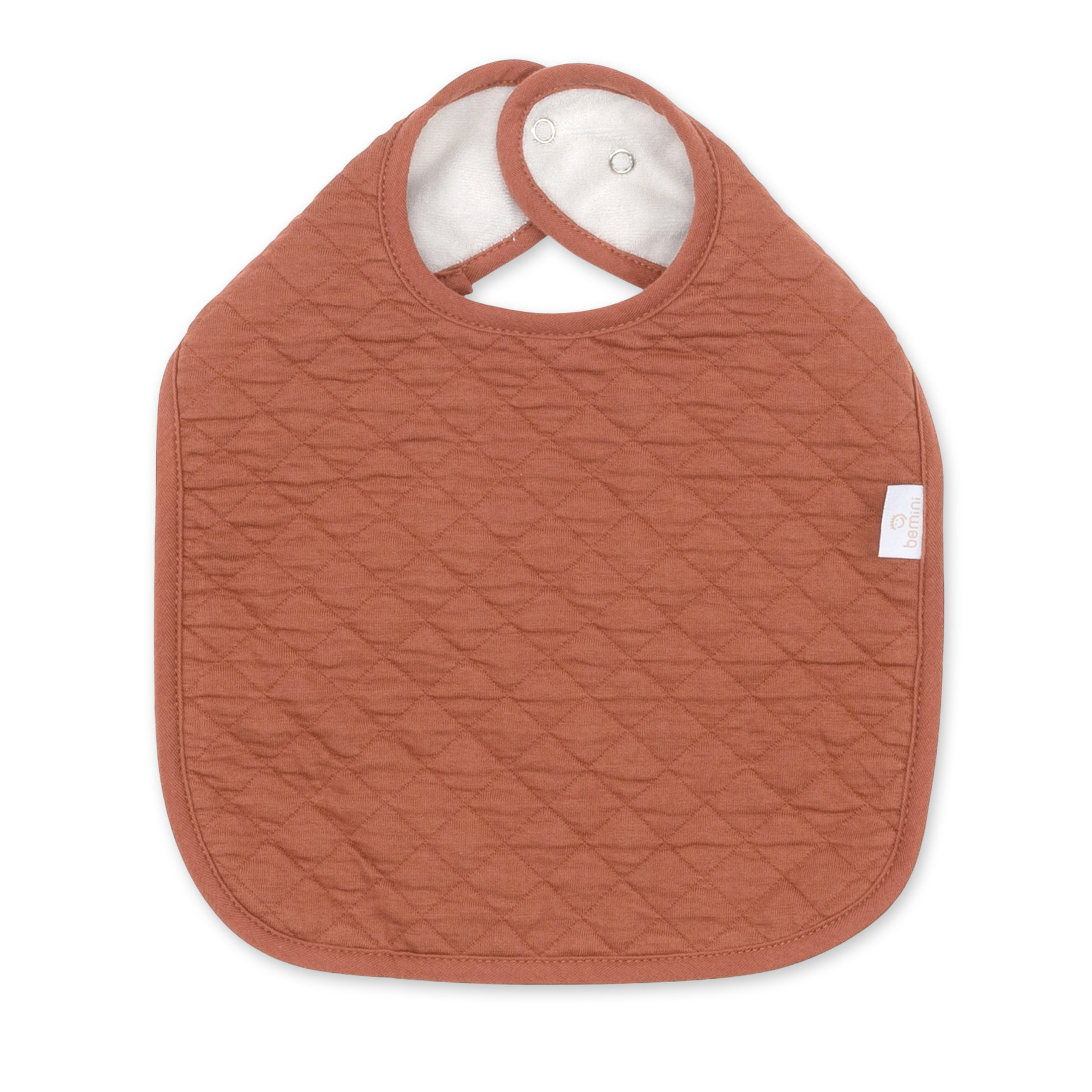 Babero waterproof Pady quilted jersey 37cm QUILT Brick