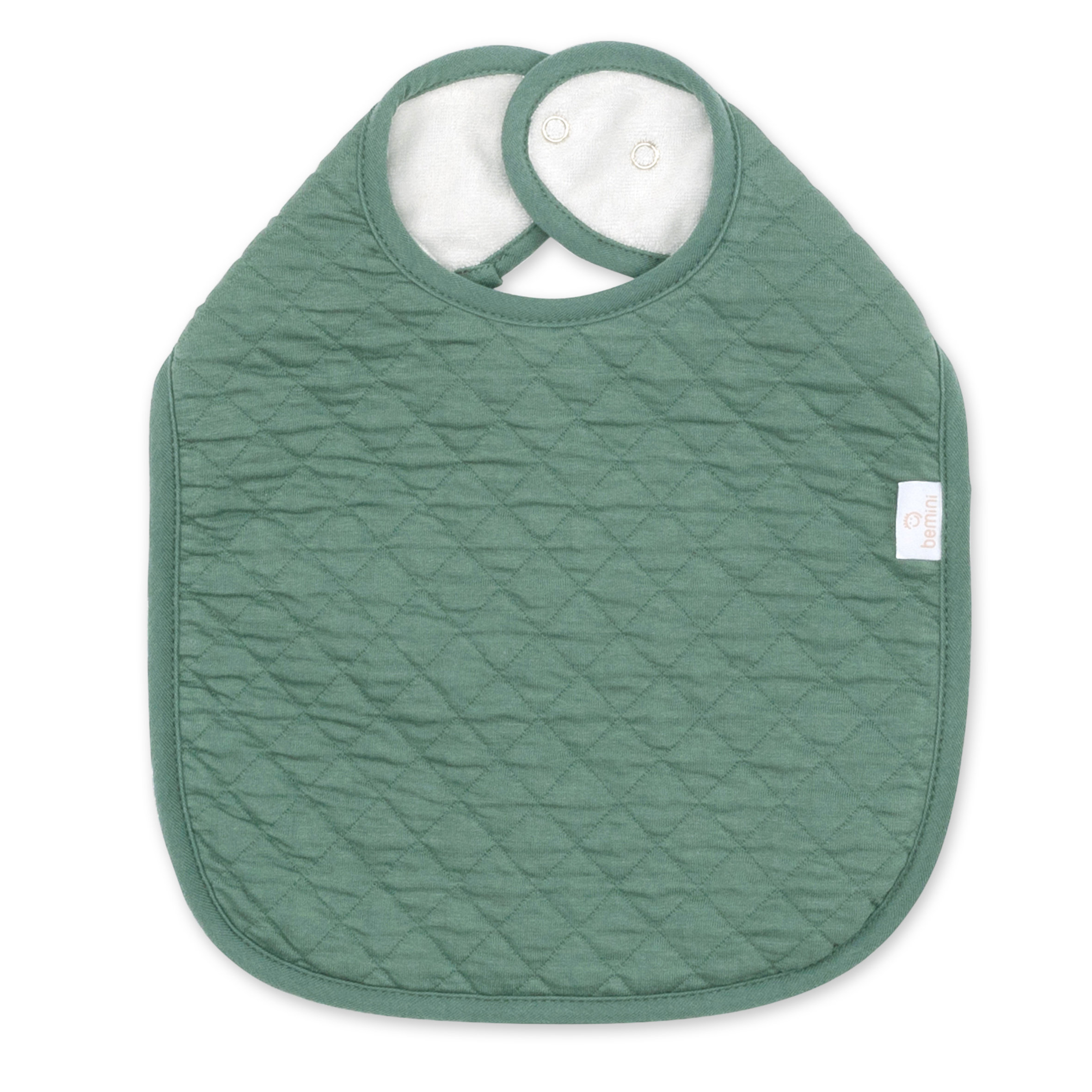 Babero waterproof Pady quilted jersey 37cm QUILT Green