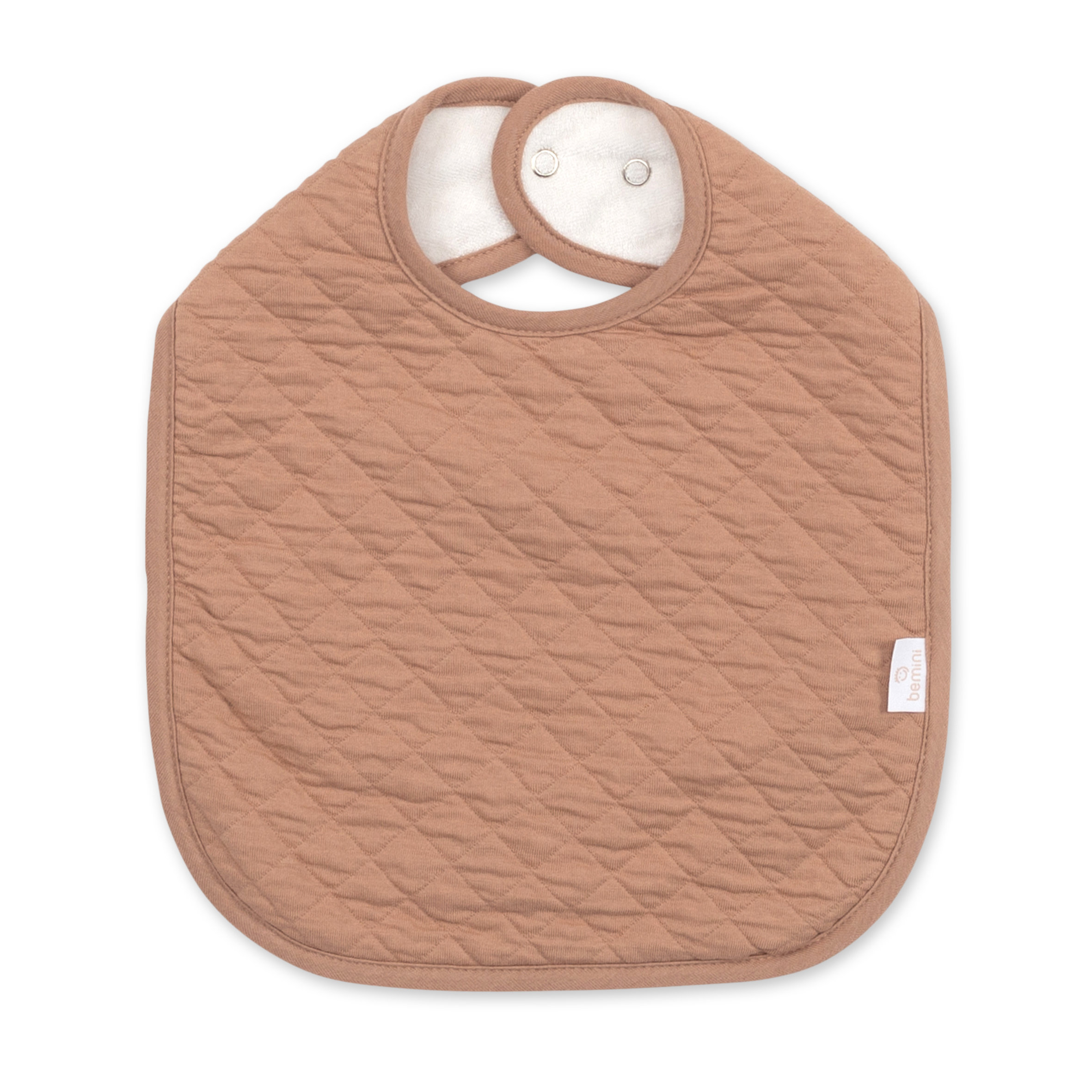 Babero waterproof Pady quilted jersey 37cm QUILT Beige
