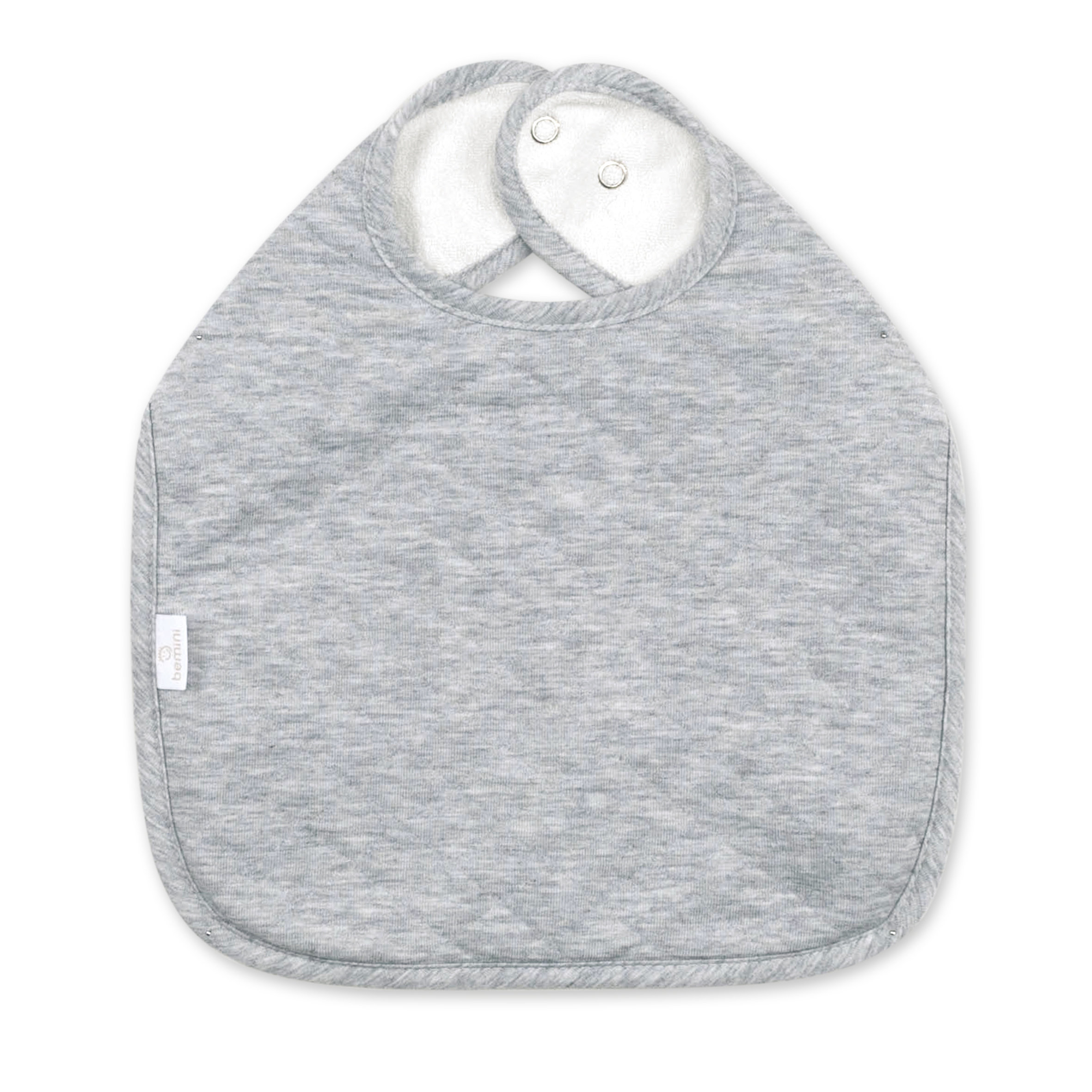 Bib waterproof Pady quilted jersey 37cm QUILT Mix grey